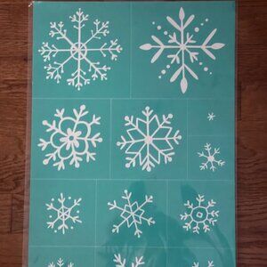 NWT RETIRED Chalk Couture transfer - SNOWFLAKE DOZEN